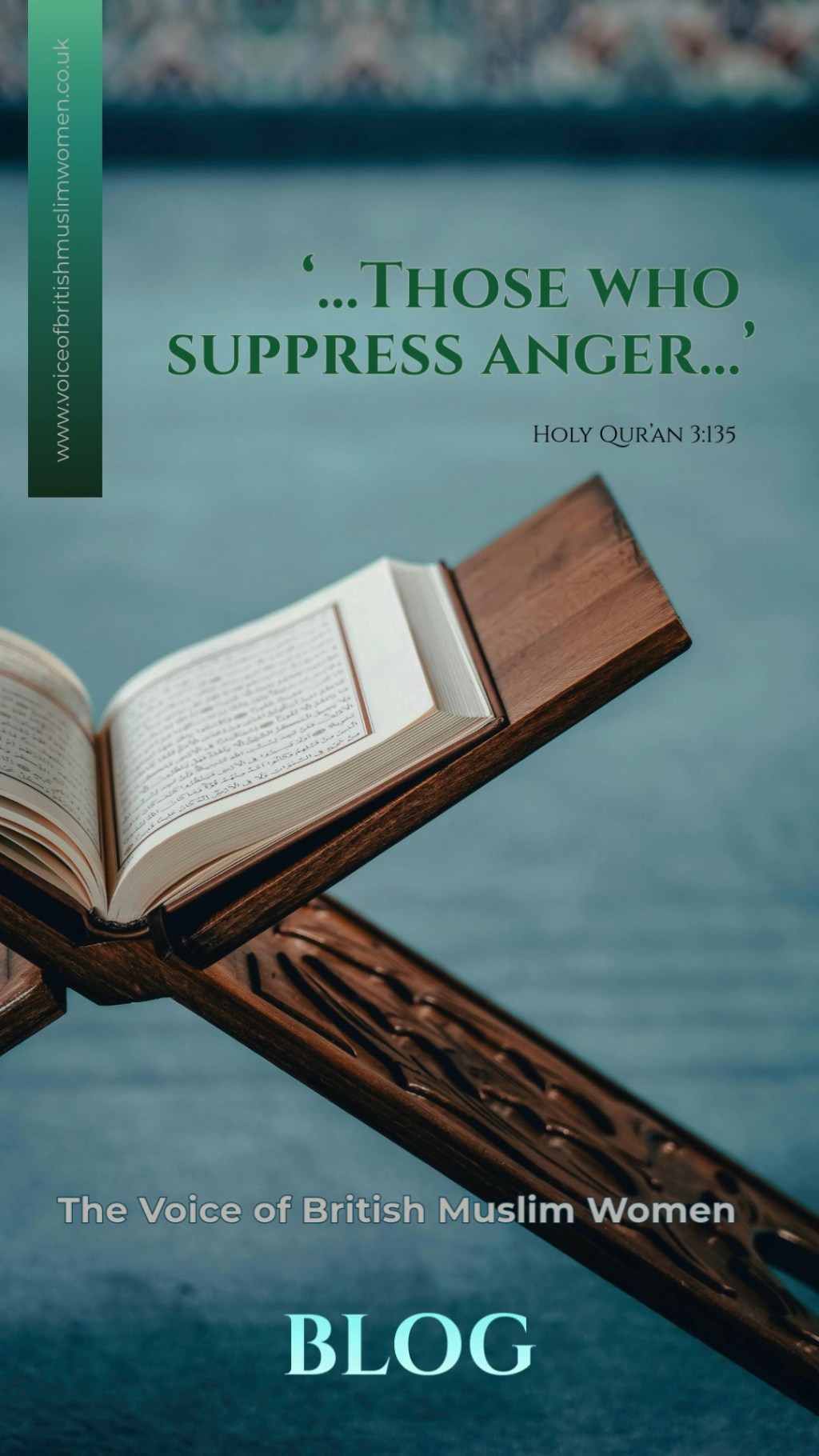 ‘…Those who suppress&nbsp;anger…’